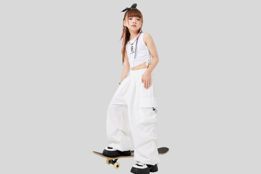 🩶【再入荷】大人気！ホワイトカーゴパンツ