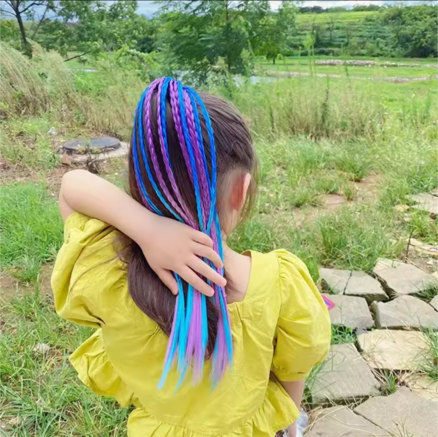 簡単カラー ヘアー エクステ