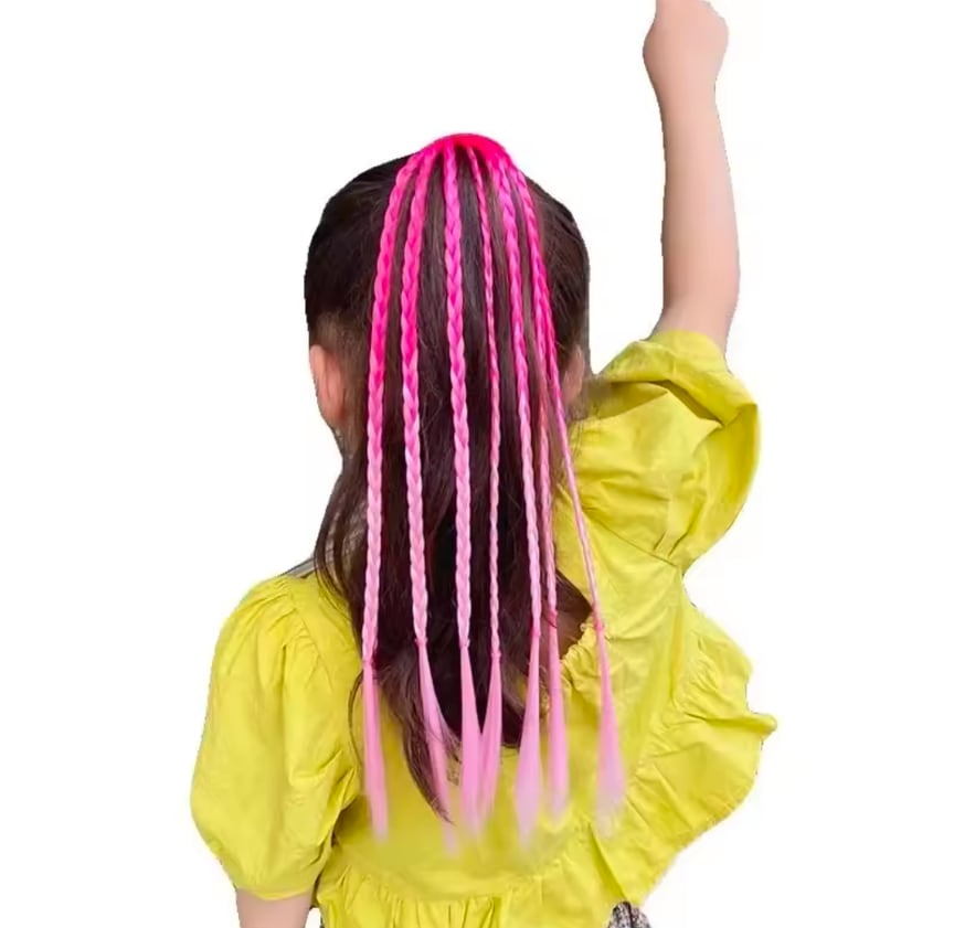 簡単カラー ヘアー エクステ