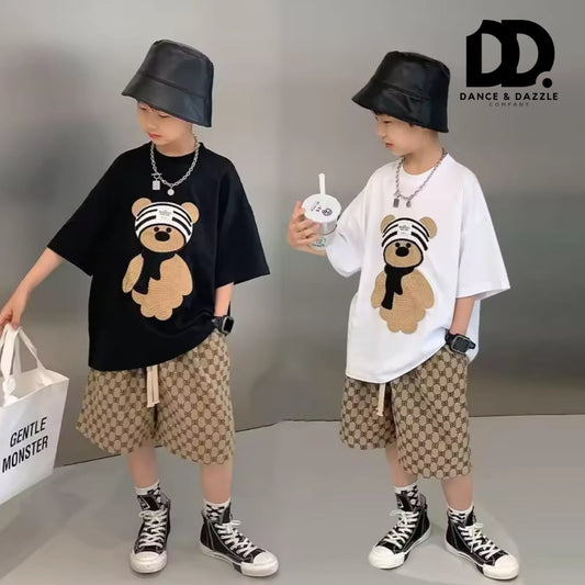 Bear プリントTシャツ